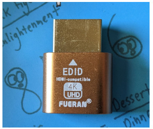 fueran hdmi dummy adapter